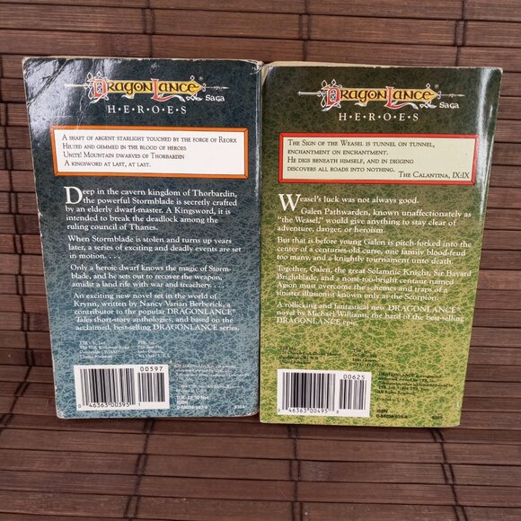 Lot Of 8 Dragonlance Tales Legend Heroes Darksword Prophet Weis Hickman - Picture 2 of 10